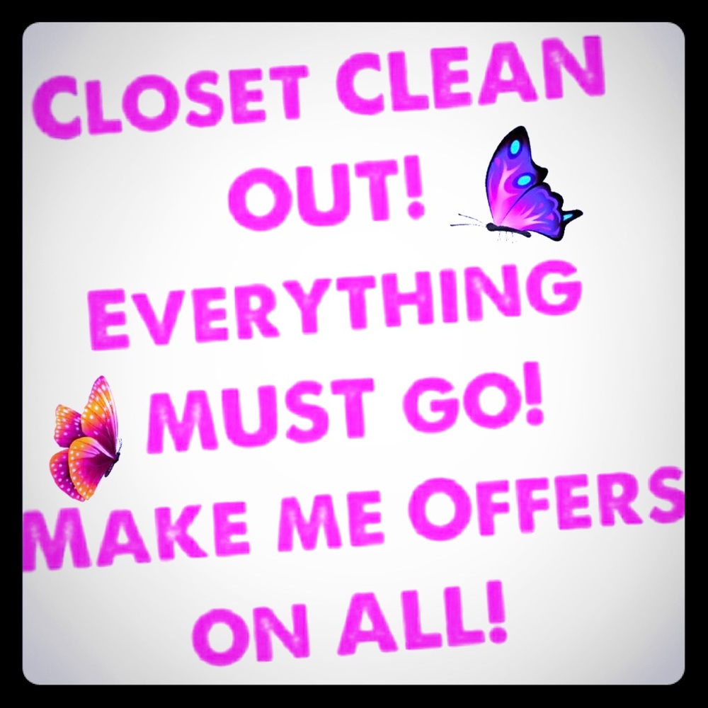 Everything in my closet!! Must sell all!